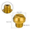 thumbnail image 4 of Unique Bargains Universal M10 Motorcycle Mirror Hole Plugs Screws Mirrors Caps Lock Offs Cover Caps Positive Gold Tone, 4 of 7