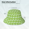 thumbnail image 4 of Vsdgher Green Lemon Slices Print Bucket Hat for Men&Women Bucket Hat Reversible Summer Double-Side-Wear Travel Gardening, Beach, Camping, Hiking, Fishing Cap, 4 of 5
