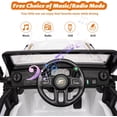 thumbnail image 3 of 24V Kids Ride on Truck, 2 Seater Electric Ride on Car with Remote Control 4 X 45W Powerful Engine, 4WD/2WD Switchable Ride on Toy with Headlight, 3 of 7