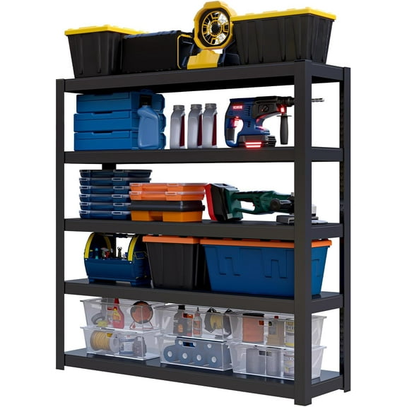 3000LBS Storage Shelves,72" H Garage Shelving Heavy Duty, Metal Adjustable Garage Shelves, Shelving Units, Utility Rack Shelf for Warehouse, 36" W x 16" D x 72" H