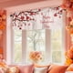 thumbnail image 5 of Cortinas de cocina para San Valentín | Cortinas semitransparentes de poliéster con estampado de corazones de 135 x 43 cm | Decoración romántica en rojo | Decoración para ventanas de sala de esta, 5 of 5