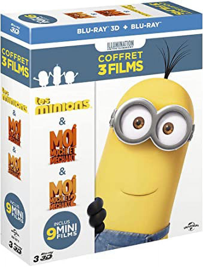 (3D)　Minions　Minions　Set　Me　Despicable　Collection　Despicable　6-Disc　Me　Box　Blu-Ray,　Import　France