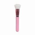 thumbnail image 1 of Pink Handle Foundation and Powder Brush for Makeup Application Tools, 1 of 5