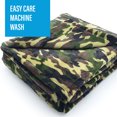 thumbnail image 5 of SUNAID Electric Throw Blanket 50" x 60" , 10 Heating Levels, 8 Hours Auto-Off,  Luxuriously Soft, Machine Washable, Camo, 5 of 11