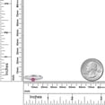 thumbnail image 6 of Gem Stone King 925 Silver and 10K Yellow Gold Pink Moissanite and Lab Grown Diamond Engagement Ring for Women | 0.41 Cttw | Round 4MM | Gemstone Birthstone | Size 6, 6 of 6