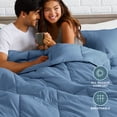 thumbnail image 5 of Bare Home Down Alternative Comforter Set - 3-Pieces - All Seasons - Queen, Coronet Blue, 5 of 10