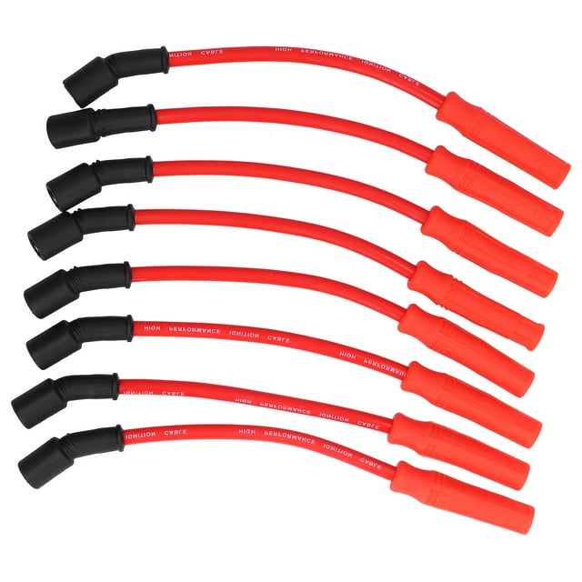 Ignition Plug Wire,8pcs 0.4in Spark Plug Spark Plug Wirefor GMC Spark Plug Wire Exquisite Design