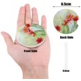thumbnail image 2 of FMSHPON Oil Painting Style Red Poppies Green Set of 4 Car Coaster for Drinks, Absorbent Ceramic Stone Coasters Cup Mat with Cork Base for Home Kitchen Room Coffee Table Bar Decor, 2 of 5