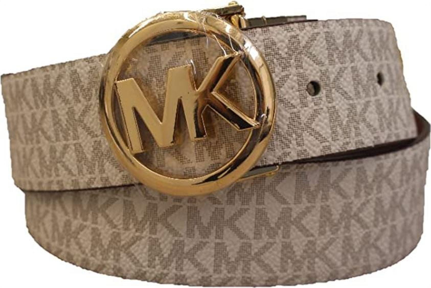 Michael Kors Reversible Buckle Belt 558385 149 L Vanilla Large Walmart