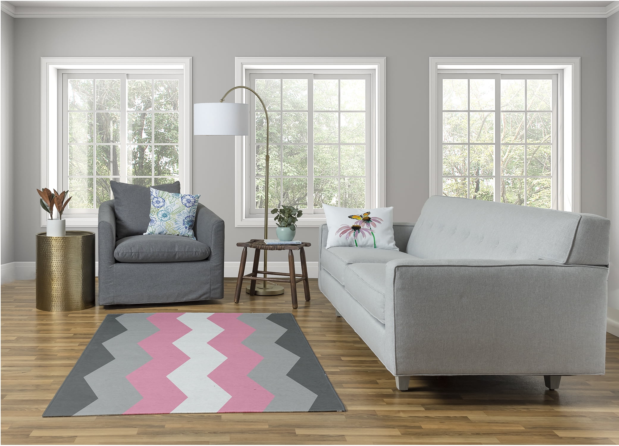Simply Daisy Fluidity Chevron Area Rug, 4' x 6'