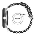 thumbnail image 5 of CIRUTVAL Silicone Ocean Strap Compatible with Google Pixel Watch Band, Adjustable Sports Replacement Loop Band Breathable Comfortable band for Men Women, 5 of 8