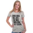 thumbnail image 4 of Good Girls Don't Get Caught Attitude Womens Fitted Plus Size Graphic Tee Brisco Brands 2X, 4 of 5