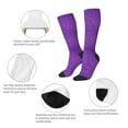 thumbnail image 3 of Sikiie Glitter Purple Knee Socks, High Socks Long Stretchy Sock Women Knee High Stocking, Long Socks for Women, 3 of 6