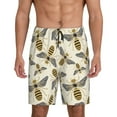 thumbnail image 2 of Picia Flying Bees1 Pajama Shorts for Men, Men's Pajama Bottoms, Sleepwear,Short Pajama Pants-X-Large, 2 of 9