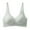 Green, variant on Wancir Fashion Women Large Size Solid Color Wavy Wireless Fixed Cup Gathering Daily Bra