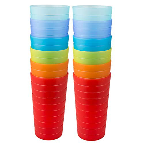 Details about  / 9 Pack 32 Ounce Plastic Tumblers Unbreakable Drinking Glasses Plastic Cups