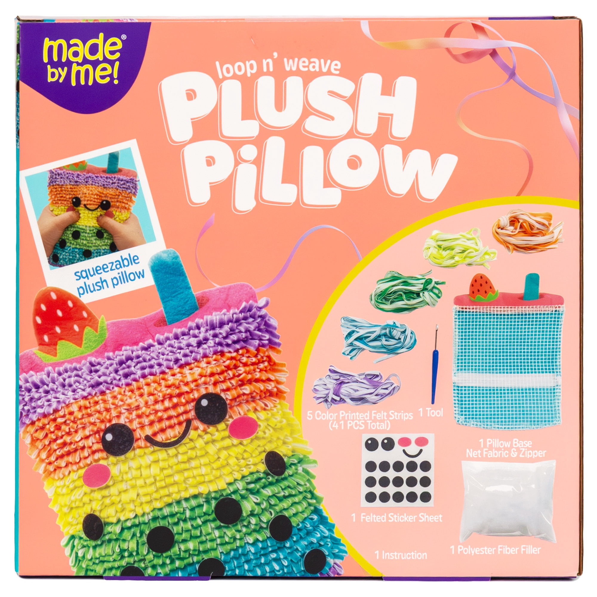 Made by Me Loop N’ Weave Plush Pillow
