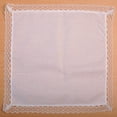 thumbnail image 4 of Laikoutd White Lace Handkerchief for Women Wedding Handkerchief Pocket Handkerchief for Bride Groom Wedding Gifts, 4 of 4