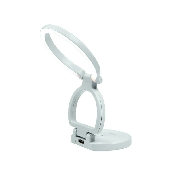 NanLite Lumo Bi-Color LED Ring Light with Stand for Smartphone, Mint Blue