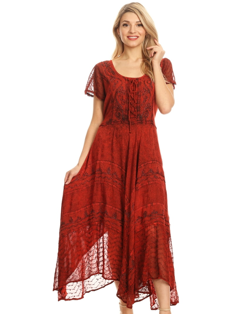 sakkas marigold embroidered fairy dress Sakkas Marigold Embroidered Fairy Dress main image 0
