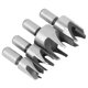 thumbnail image 4 of Broca de corcho de 4 Uds., herramienta de carpintería tipo garra de acero al carbono, accesorio de Hardware para madera redonda, 4 of 8