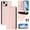 Pink, variant on Wallet Case for iPhone 13, Magnetic Closure PU Leather Flip Phone Case for Men Women with RFID Blocking Card Holder Kickstand, Shockproof Protection Cover for iPhone 13, Darkpurple