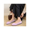 thumbnail image 4 of SIMANLAN Women's Flats Slip on Ballet Flats Comfort Casual Shoes Light Purple 7, 4 of 5