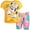 Orange, variant on Disney Minnie Mouse Toddler Girls Crossover T-Shirt Bike Shorts and Scrunchie 3 Piece Outfit Set Infant to Big Kid