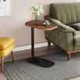 thumbnail image 5 of Multifunctional C-Shaped Side Table, Height Adjustable Rolling Table, Sturdy Metal Frame, Space Saving Compact Coffee Table for Living Room Bedroom, 5 of 9