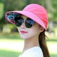 thumbnail image 5 of Meidiya Fashion Sun Hats for Women UPF 50+ UV Sun Protective Beach Visor Hat Summer Wide Brim UV Protection Leaf Print Cap Beach Hat for Women, 5 of 8