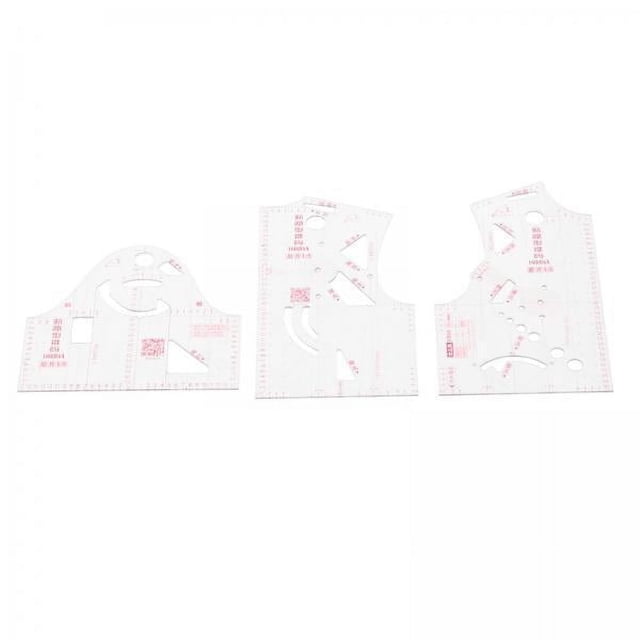 Abbracc 3-6pack 3pcs 1:5 Women Clothes Prototype Ruler Drawing Template Tailor Sewing 5 Pcs