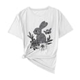 thumbnail image 2 of Rciityk Easter T Shirts for Women Summer Round Neck Cute Rabbits Graphic Tee Casual Loose Short Sleeve Oversized Shirts, 2 of 4
