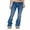 Blue, variant on xiaxaixu Women’s Vintage Bootcut Jeans, Shiny Rhinestone Star Low Rise Denim Pants Bell Bottoms