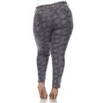 thumbnail image 3 of White Mark Women's Pluse Size Faux Suede Snake Print Pants, 3 of 5