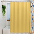 thumbnail image 4 of Shower Curtains for Bathroom-60"x72",Modern Yellow Solid Color Waterproof Bath Curtain Grommet Shower Curtain Set with Hooks,, 4 of 9