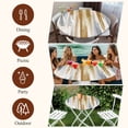 thumbnail image 7 of Brown Gray Round Tablecloth, Fitted Table Cover with Elastic for 55"-60" Round Tables, Vintage Abstract White Ombre Texture Table Cloth Outdoor Indoor Dinning Party Waterproof Tablecloths, 7 of 7