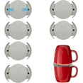 thumbnail image 1 of 6Pcs Coffee Mug Stacker, Adjustable Coffee Cup Stacker Cup Organizer for Kitchen Cabinets, Stackable Coffee Mug Organizer for Cabinet Shelf, Expandable Mug Stacker Gadget Save Storage Space (Gray), 1 of 7
