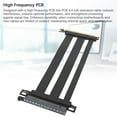thumbnail image 3 of PCIe 4.0 Riser Cable, PCI E 4.0 X16 GPU Graphics Card Extension Cable, PCIe 4.0 X16 Flexible Extender Card Extension Port 180 Adapter, Black, 3 of 7
