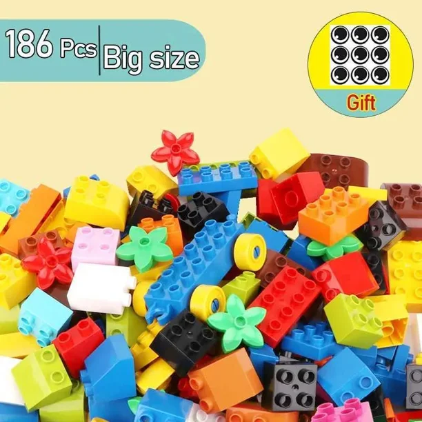 Blocks 62 310 pieces DIY Building Blocks Bulk Compatible with Duplo Animals Marble Run City Classic Bricks Assembly Model Kids Toys 240401 Walmart
