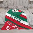 thumbnail image 5 of Custom Blanket for Bed Fans Gift Soccer City Winter Summer Fleece Throw Blankets Personalized Name & Number, 40"x50", 50"x60", 70"x80" A1, 5 of 5