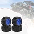 thumbnail image 6 of 4 Pieces RC Wheels and Tires Hub Rims RC Accessories Wear Resistant Rubber for 1:18 Scale RC Crawler Toy Cars, 6 of 9