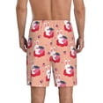 thumbnail image 2 of Balery Bunny And Strawberry Men's Cotton Knit Pajama Shorts Waistband & Pockets,Short Pajama Pants-XX-Large, 2 of 8