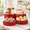 Red*4 Pack, variant on 4 Pack Buffet Risers Foldable Accordion Food Display With Disc Dessert Table Set Cardboard Paper Cupcake Cake Stand For Party Cyl