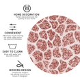 thumbnail image 3 of Picia Rose Gold Abstract Spots Printed Leather Coasters for Drinks, 4" Drink Coasters Set of 4 for Tabletop Protection, Handmade Luxurious Home Décor and Housewarming Gift -Round Shape, 3 of 6
