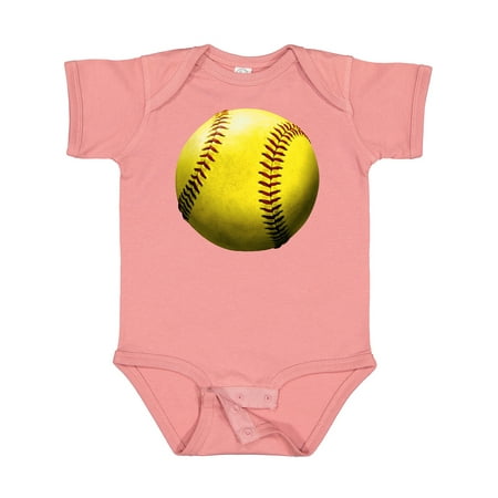 

Inktastic Yellow Softball Gift Baby Boy or Baby Girl Bodysuit