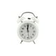 thumbnail image 1 of Reloj Despertador Campana Retro Analógico Estilo Vintage Alarma Decorativo Retro Retroiluminación (Blanco), 1 of 9