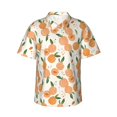 thumbnail image 2 of Yiaed Peaches Print Hawaiian Shirt for Men Short Sleeve Button Down Shirts Beach Shirts for Men-Medium, 2 of 5