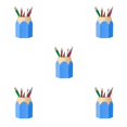 thumbnail image 2 of Sidaley Plástico Extraíble Suministros para estudiantes Forma de lápiz Portalápices de doble Type2 NO2, 2 of 4