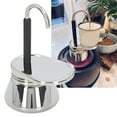 thumbnail image 3 of Stovetop Single Spout Maker Stainless Steel Coffee Machinec Dark & Rich Brew Flows in Minutes Use on Stove At Home or Camping for Outdoor Camping Home, 3 of 9