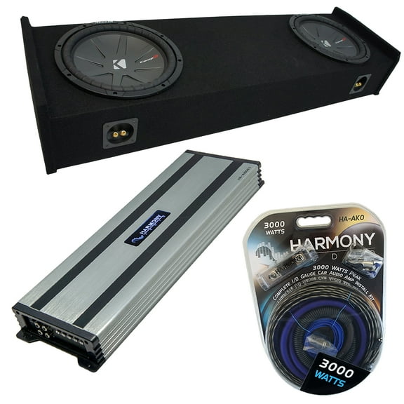 97-99 Ford F-150 Super Ext Cab Kicker CompR CWR10 Dual 10 Sub Box HA-A1500.1